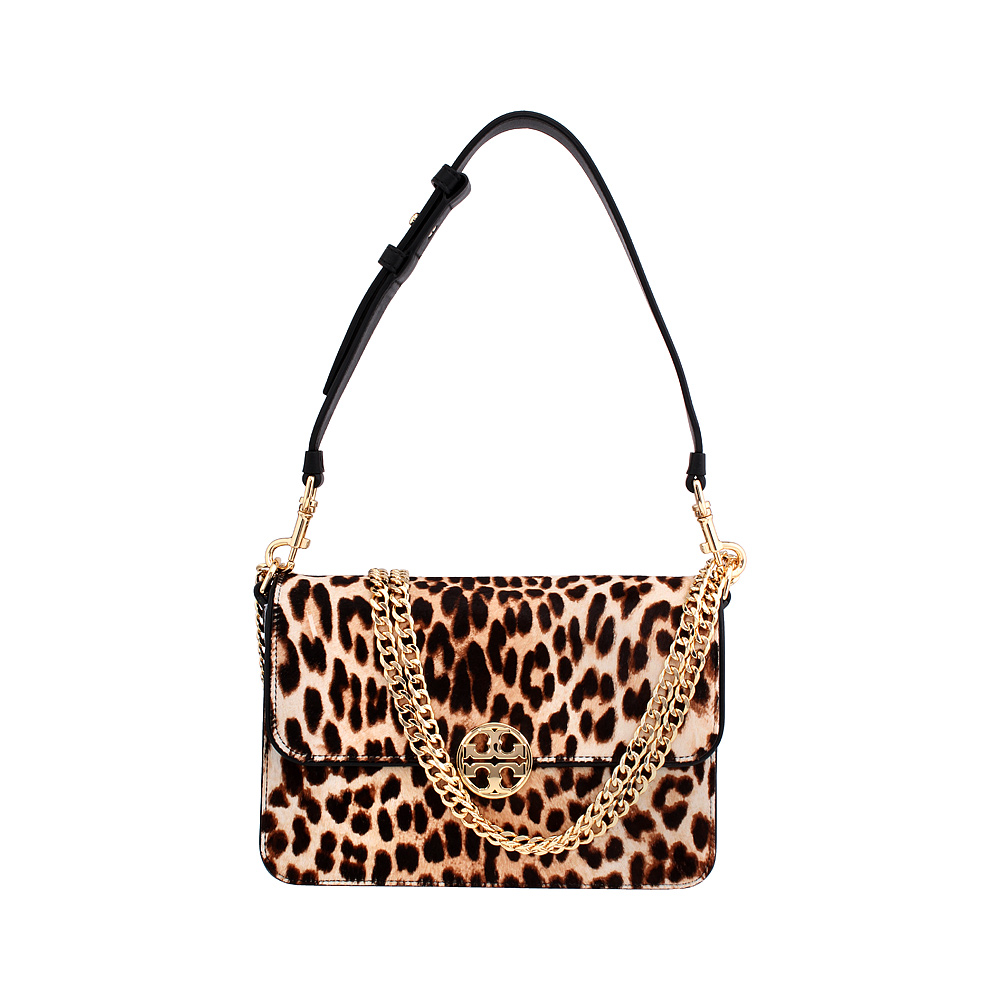 Tory Burch Chelsea Leopard Calf Hair Ladies Small Leather Shoulder Bag ...