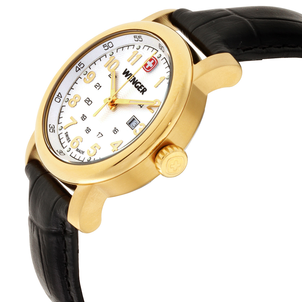 white dial watch strap
