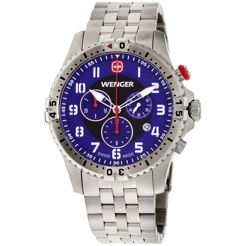 Wenger Squadron Quartz Movement Blue Dial Mens Watch 77060 7612752951078 Ebay 5656