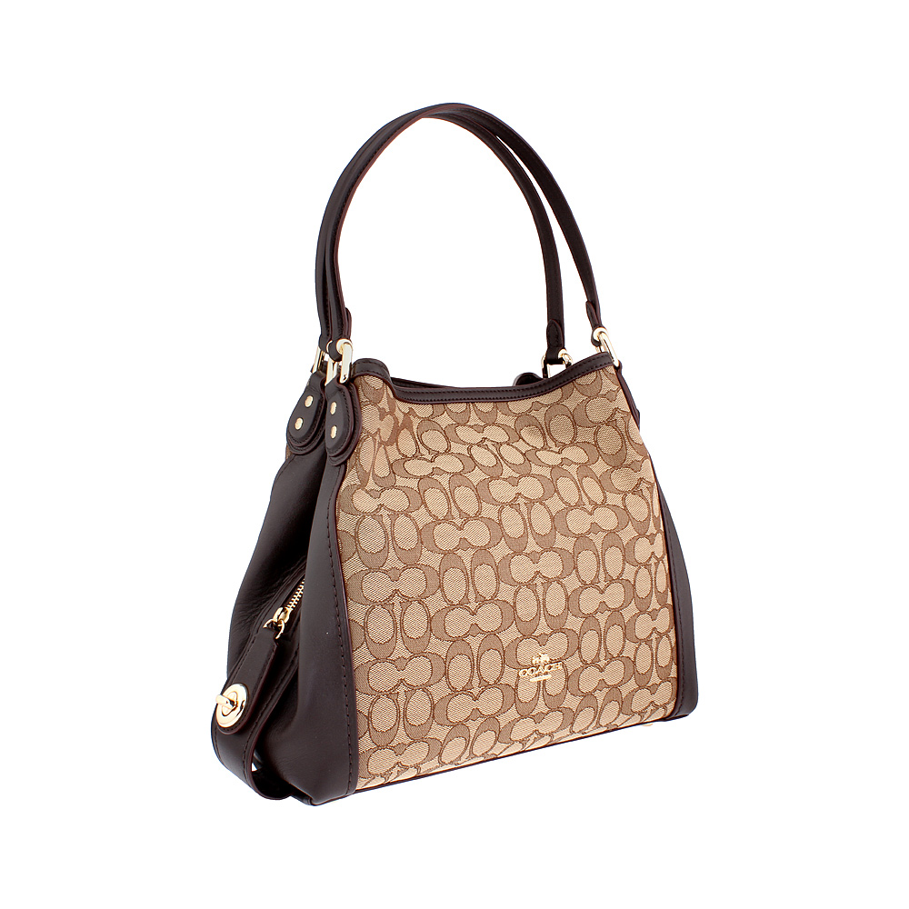 Coach Edie 31 Ladies Medium Signature Jacquard Shoulder Bag 57933SVDK6 ...