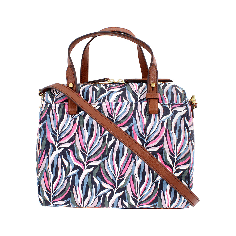 fossil rachel satchel pink floral