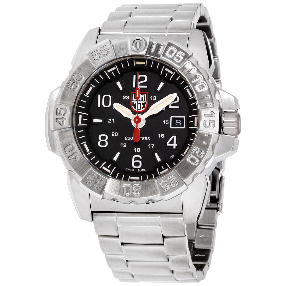 Luminox Navy Seal Steel 3250 Quartz Movement Black Dial Men's Watch XS ...