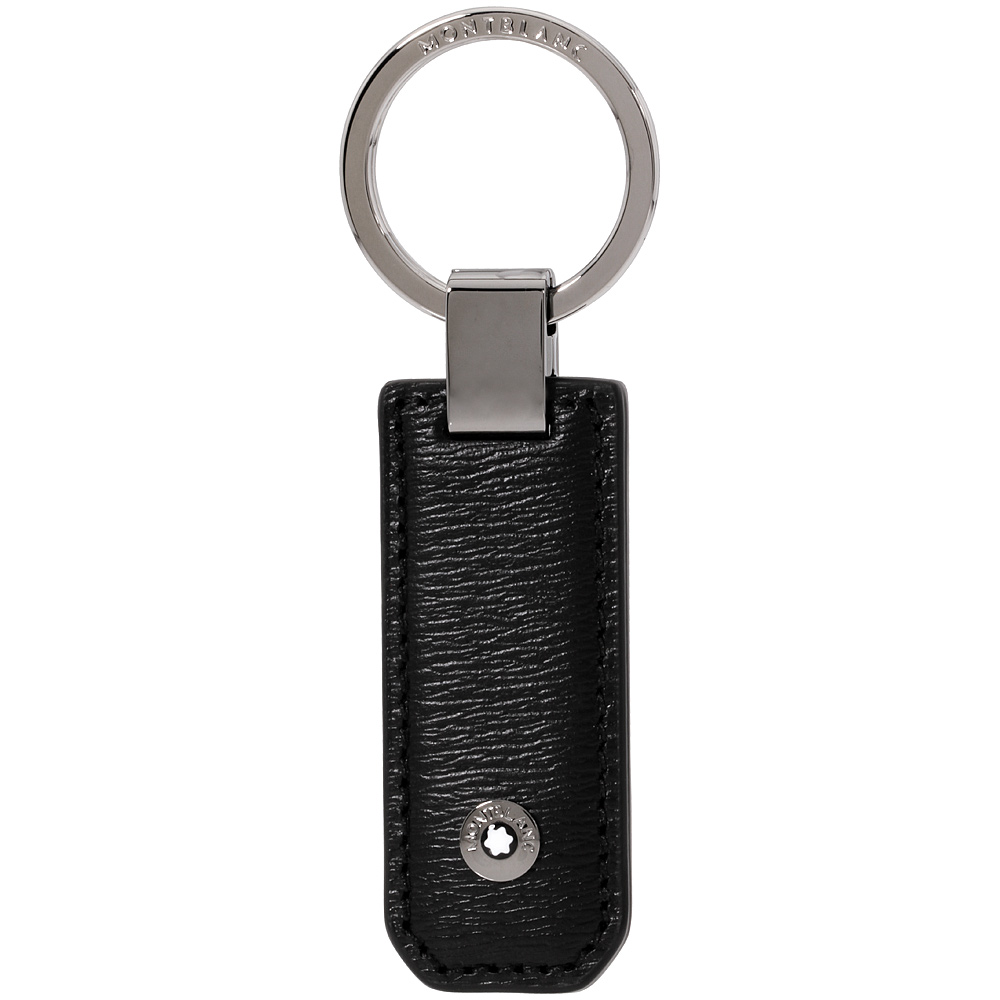 Montblanc 4810 Westside Rectangular Black Leather Key Chain 114703 | eBay
