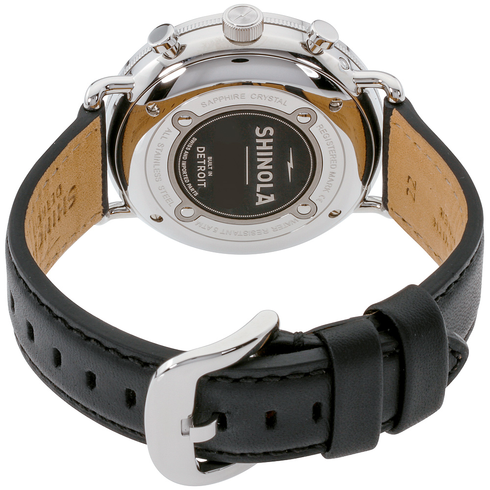 shinola men's canfield's black dial watch