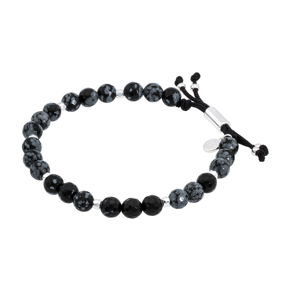 Gorjana Gemstone Snowflake Obsidian Bracelet For Courage Snowflake Obsidian Bracelet For Courage