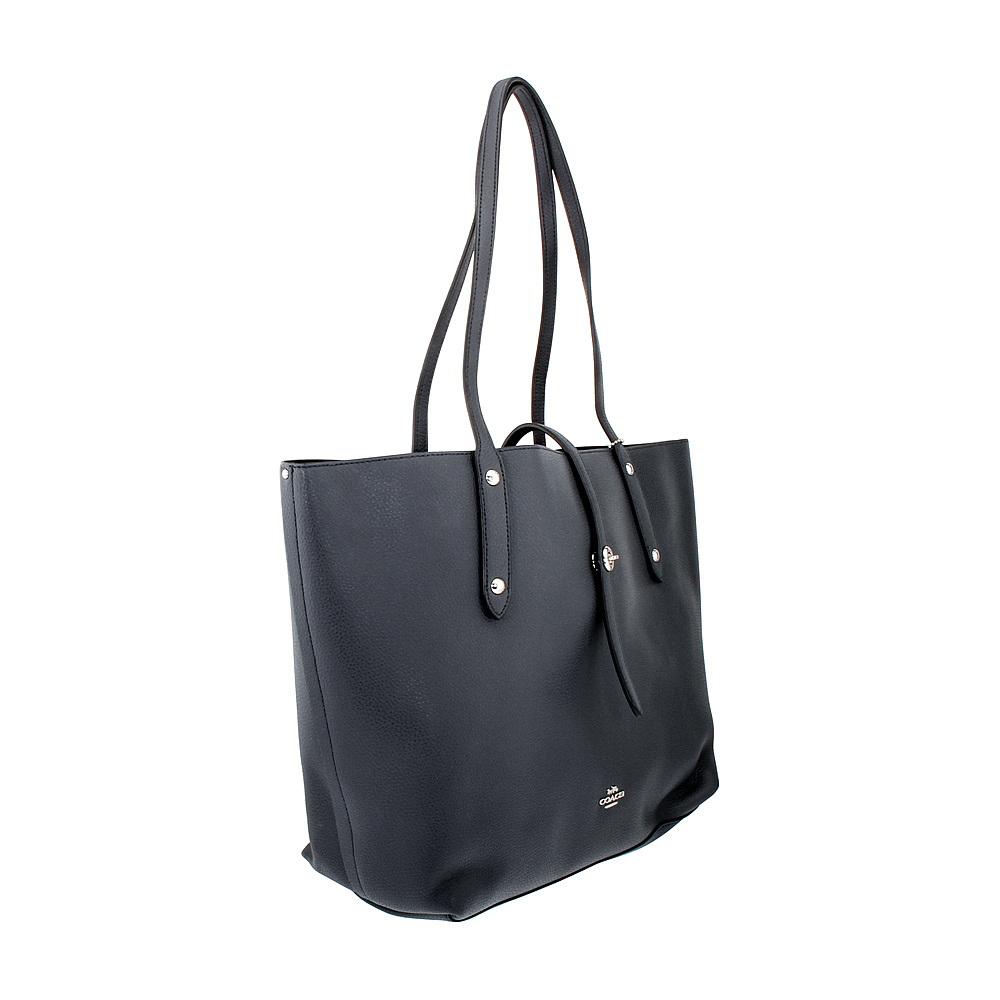 Coach Ladies Large Leather Market Tote Handbag 58849SVBHP | eBay