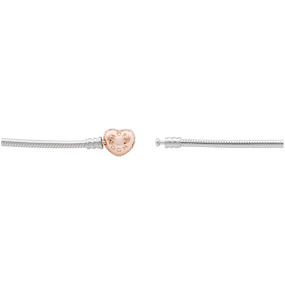 Pandora Rose Moments Sterling Silver Bracelet 586292CZ-17 | eBay