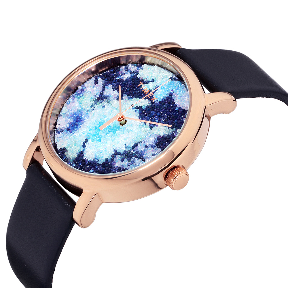 Timex Crystal Bloom Quartz Movement Blue Dial Ladies Watch TW2R66400 eBay