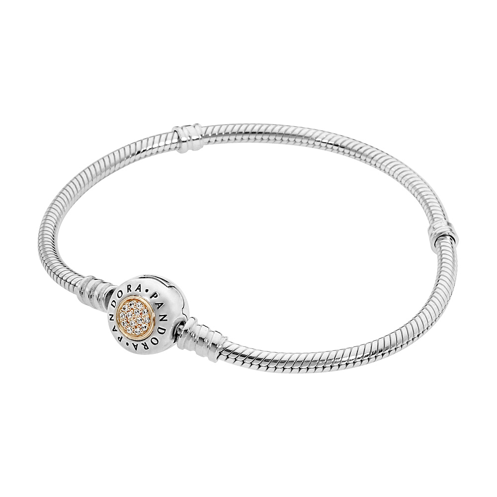silver and gold bangle