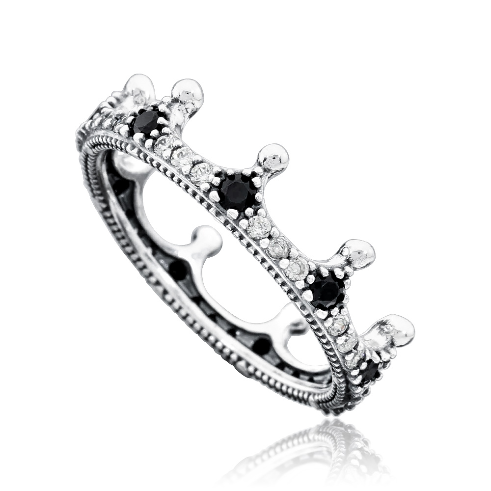 Pandora Enchanted Crown Ring Size 7.5 With Mixed Stones 197087NCKMX-56