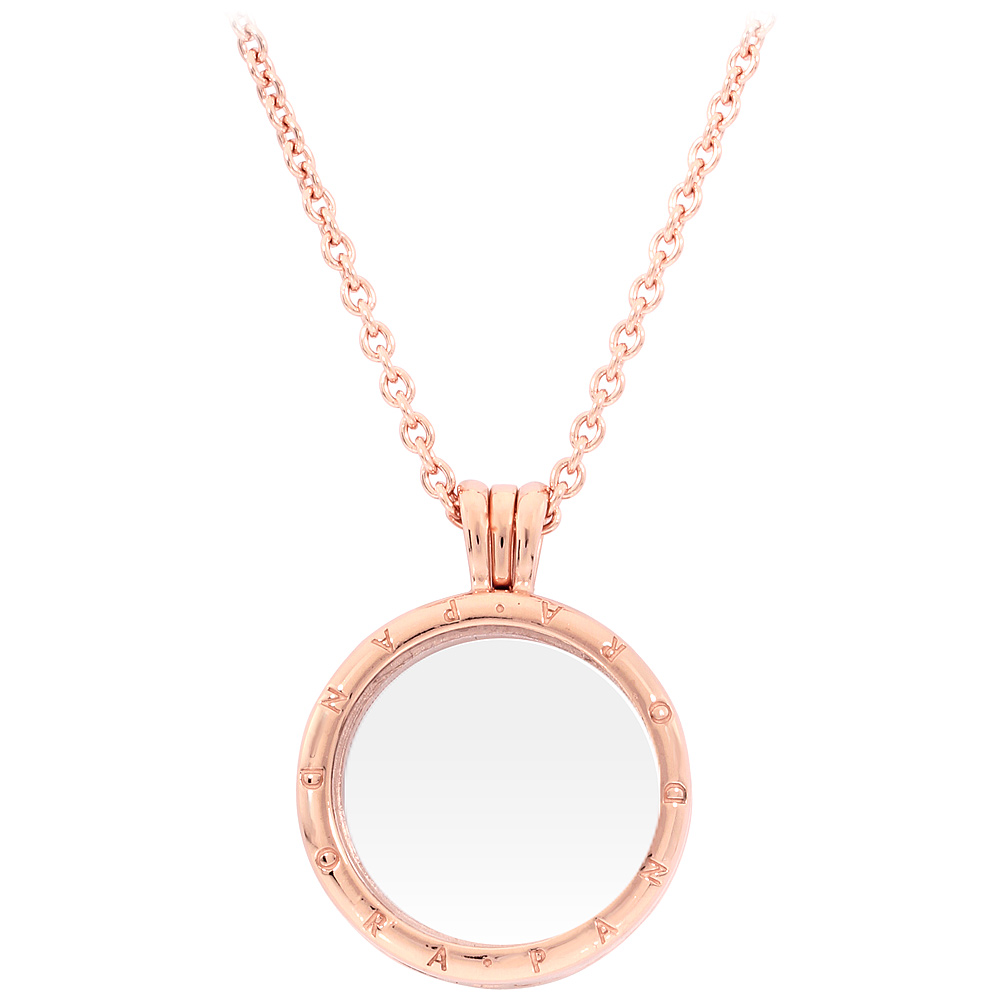 Pandora Floating Locket Rose Gold Necklace 38725060 5700302661842 eBay