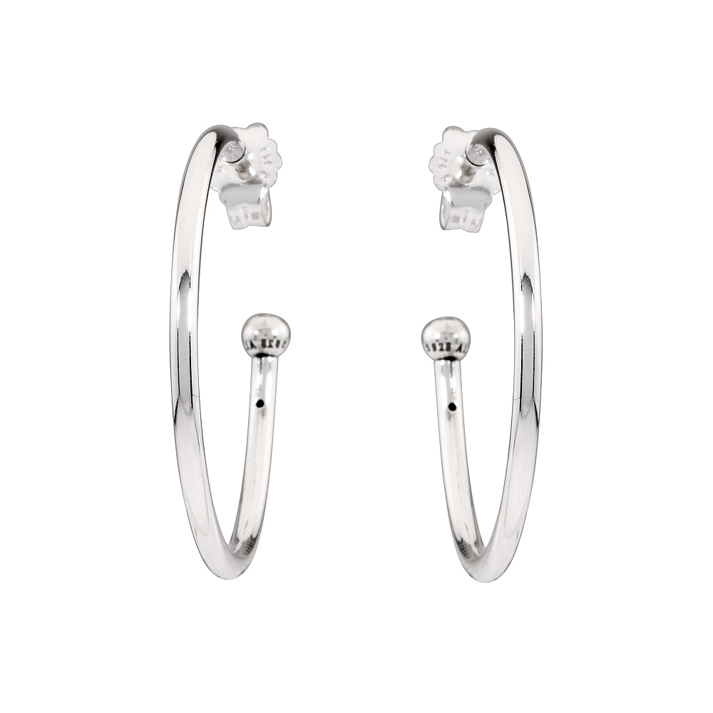 Pandora Essence Hoops of Versatility Small Silver Hoop Earrings 297727 ...