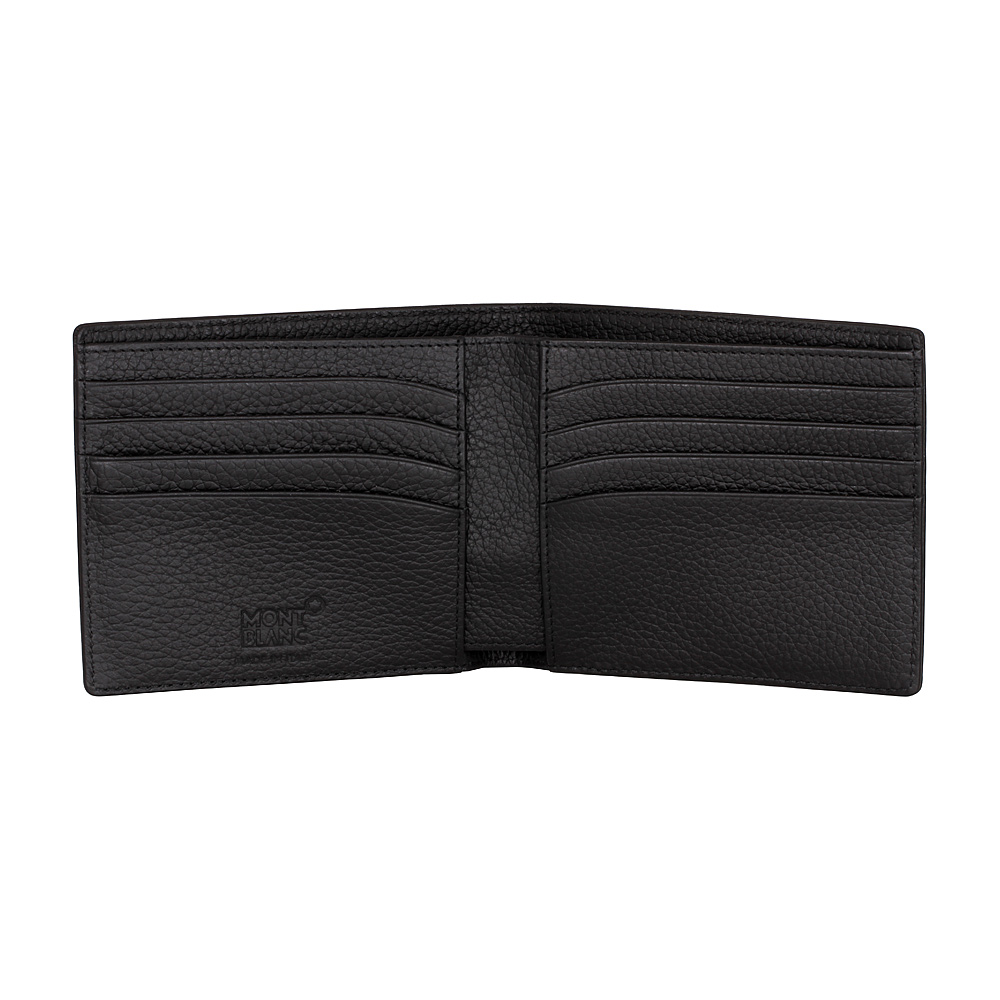 Montblanc Meisterstuck Men's Medium Black Leather Bifold Wallets 14095 ...