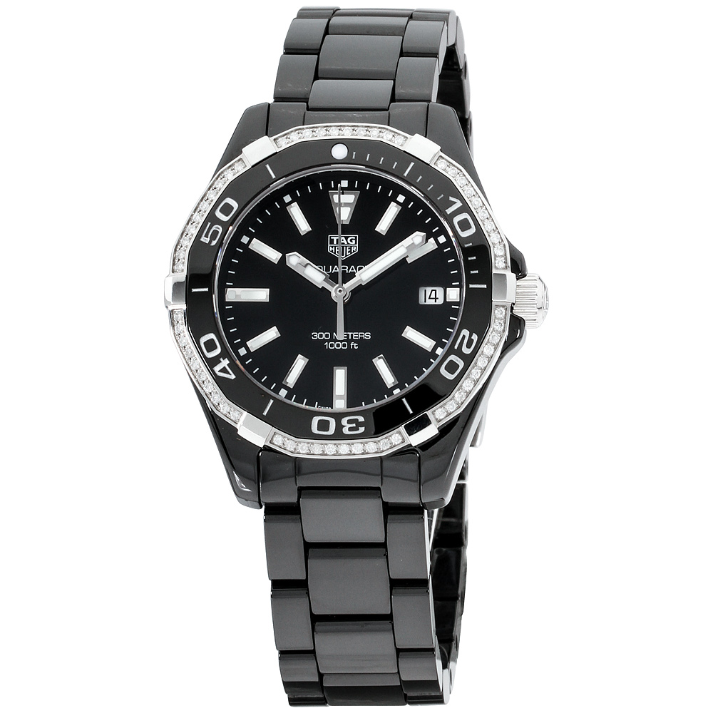 tag heuer black ceramic ladies watch