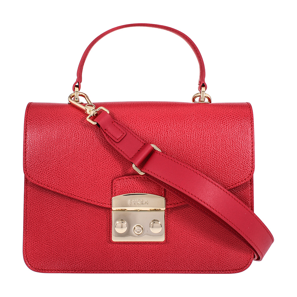 Furla Metropolis Ladies Small Ruby Leather Crossbody 948627 ...