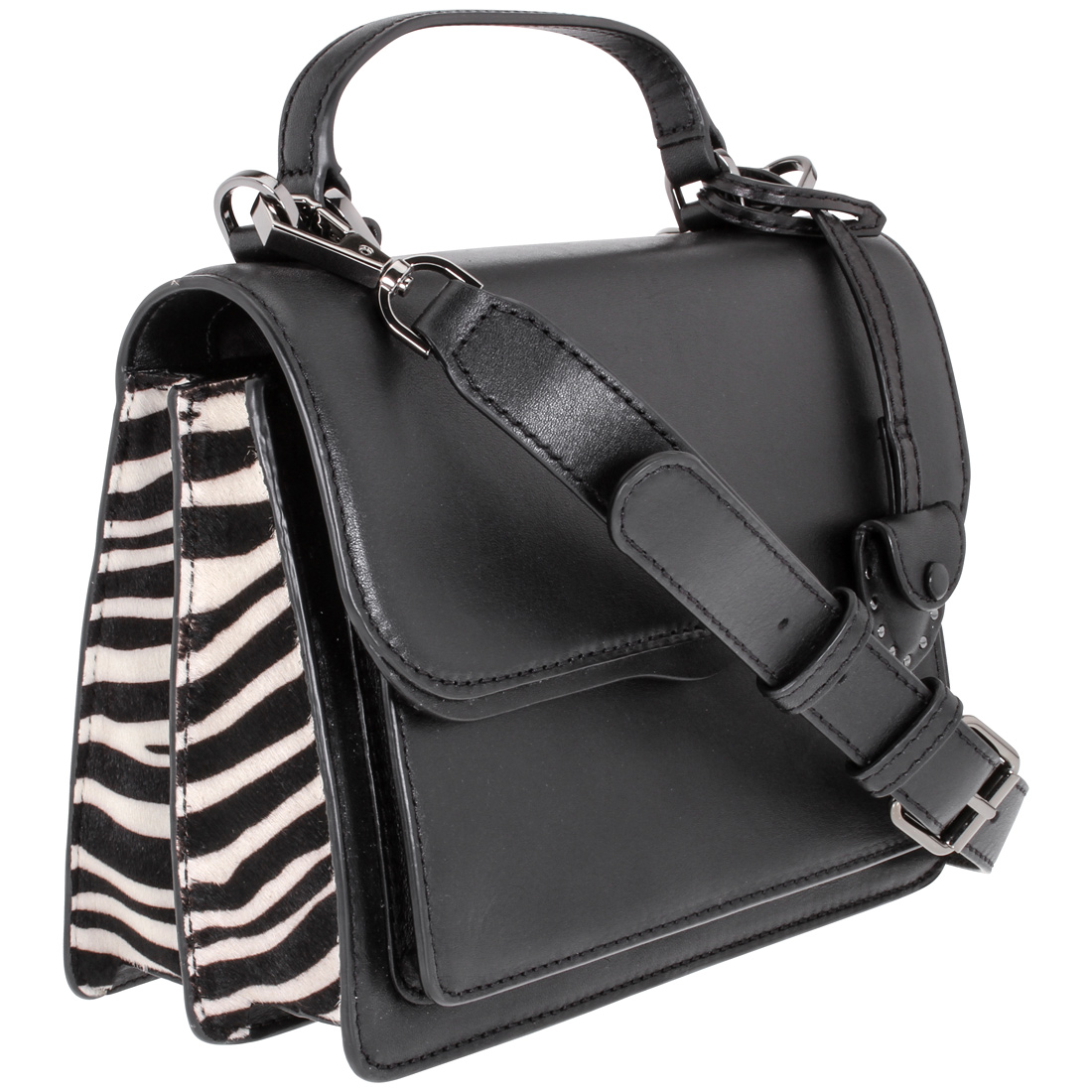 Rebecca Minkoff Top Handle Ladies Black Leather Crossbody Bag