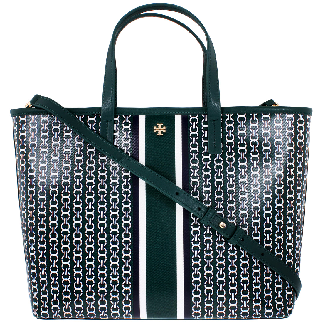 tory burch gemini tote green