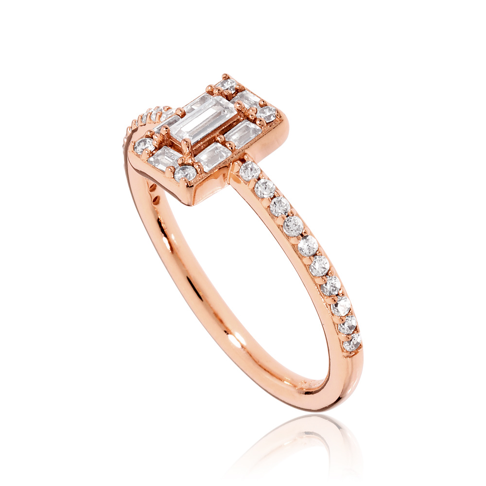 pandora luminous ice ring rose gold
