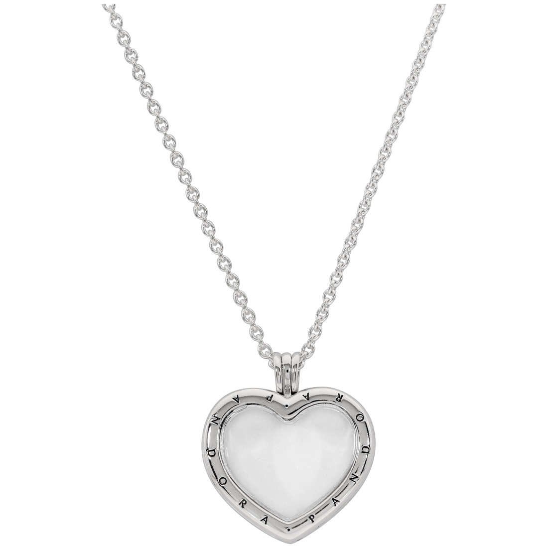 Pandora Sparkling Floating Heart Locket Necklace 397230CZ60 ...