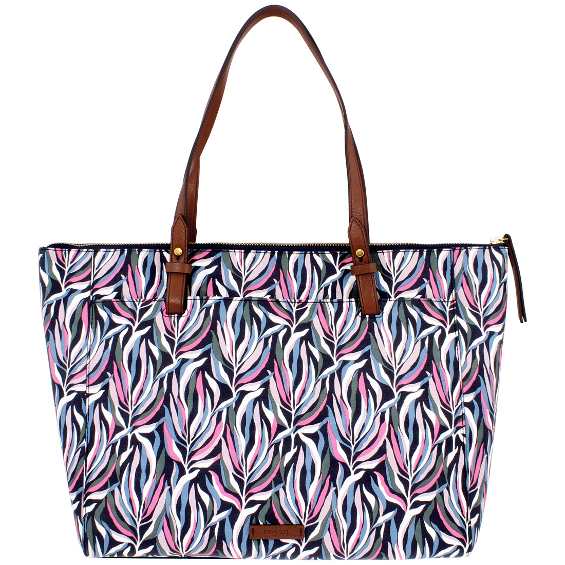 fossil rachel satchel pink floral