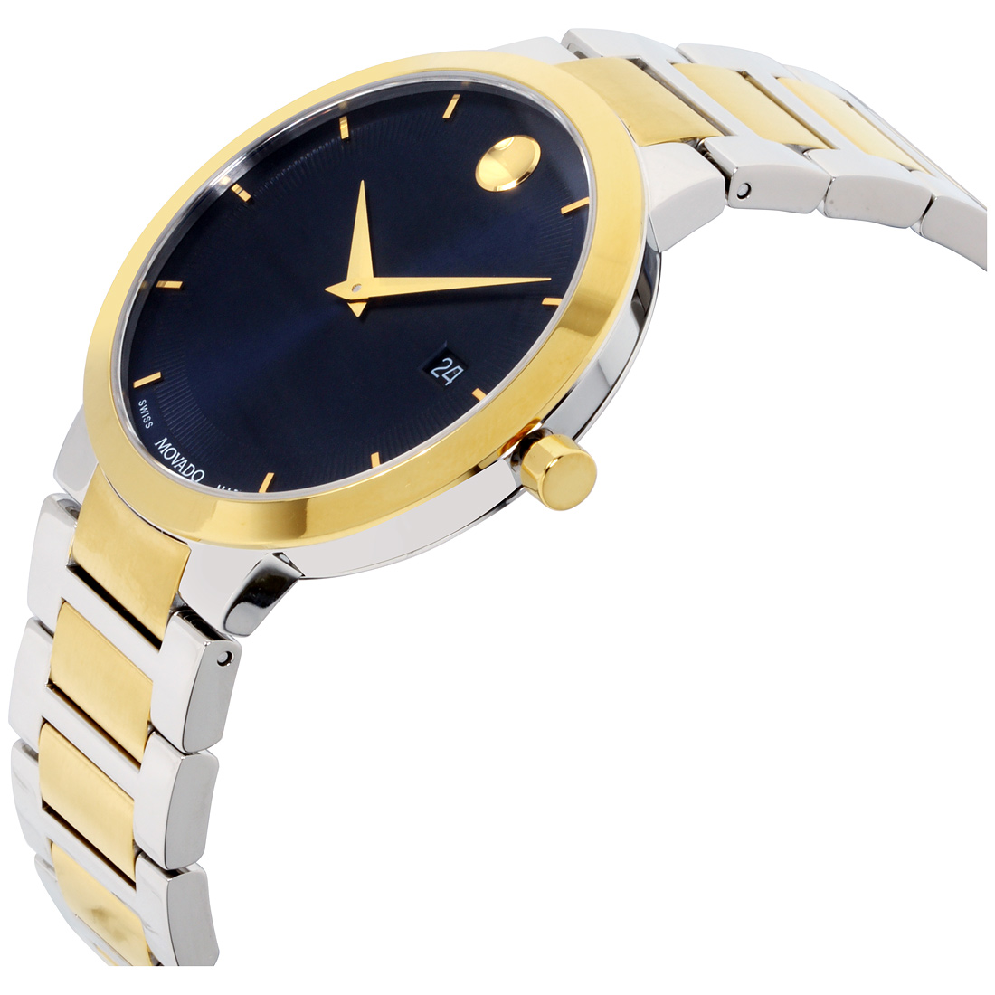 Movado Modern Classic Quartz Movement Blue Dial Men's Watch 0607356