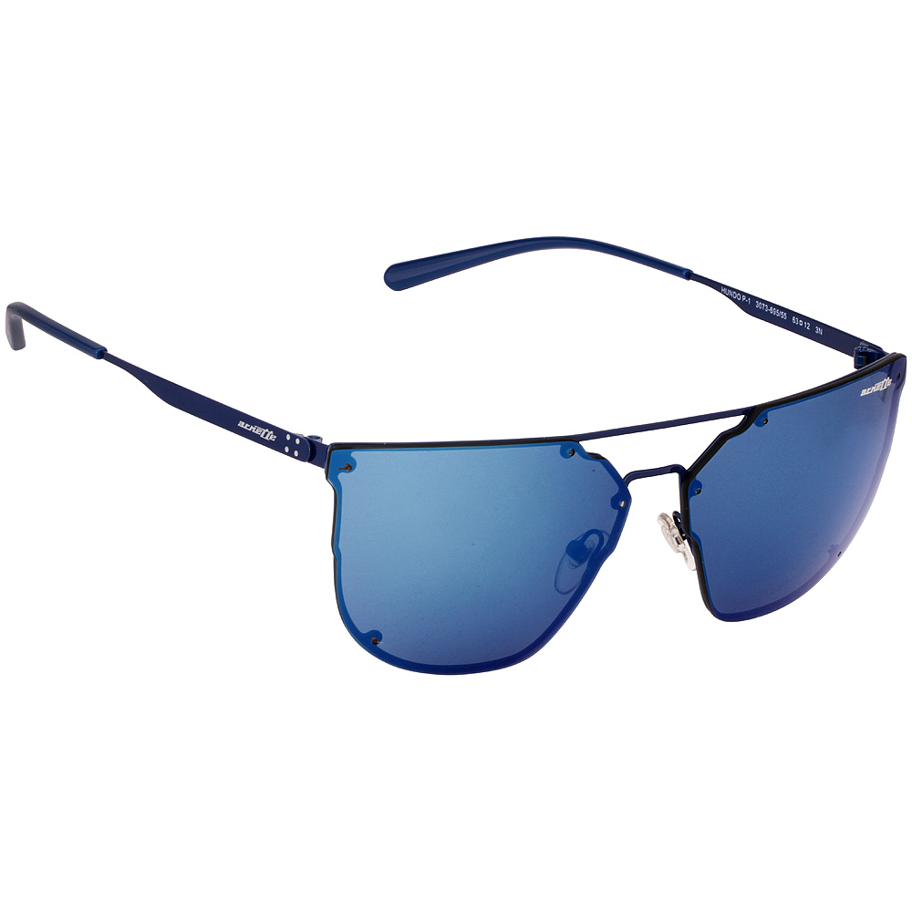 Arnette Hundo-P1 Metal Frame Blue Mirror Lens Men's Sunglasses ...