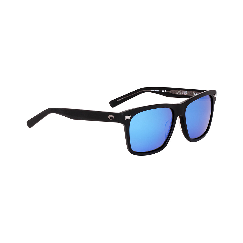 Costa Aransas Acetate Frame Blue Mirror Glass Lens Unisex Sunglasses