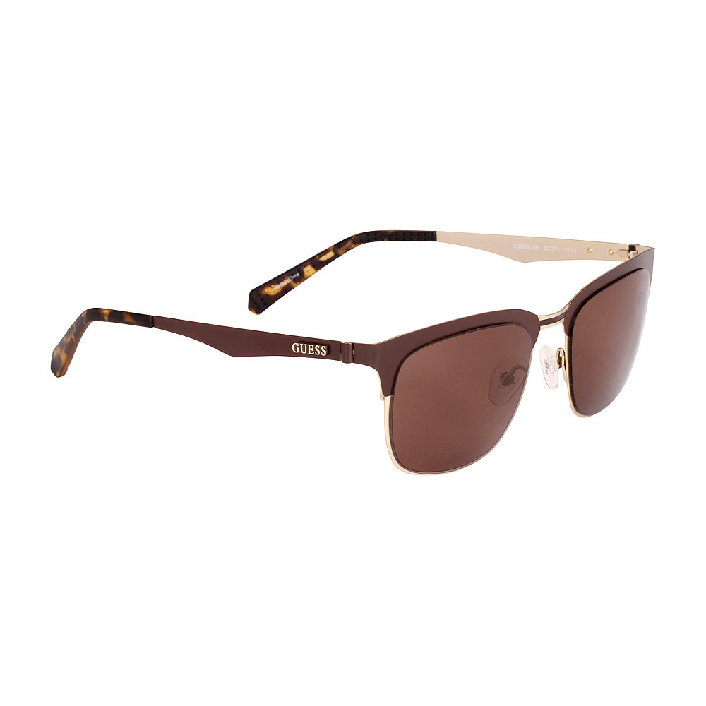 Guess Metal Frame Brown Lens Men's Sunglasses GU690049E5218