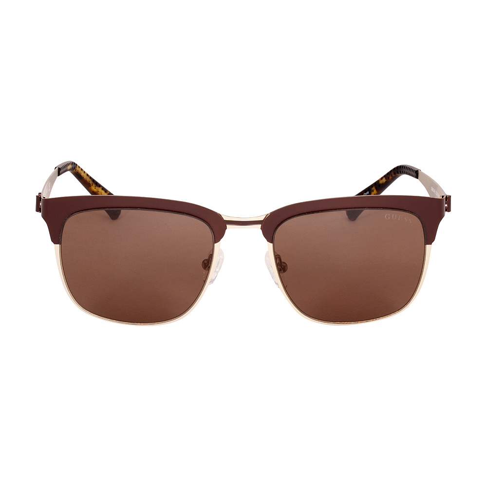 Guess Metal Frame Brown Lens Men's Sunglasses GU690049E5218