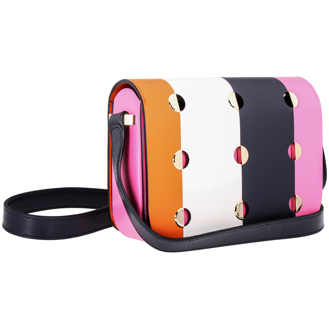 Kate Spade Nicola Mod Dot Ladies Orange Multi Leather Shoulder Bag