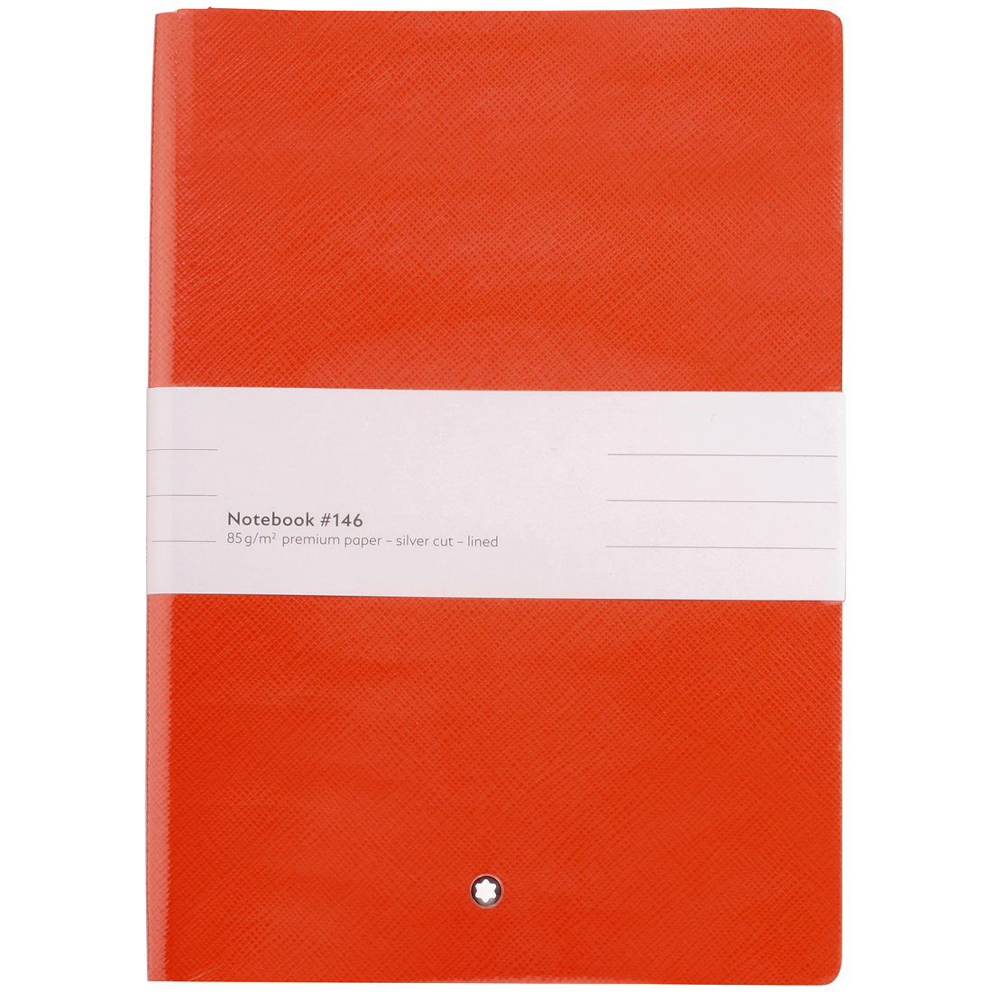 Montblanc Fine Stationery Unisex Red Leather Notebook 124019 ...