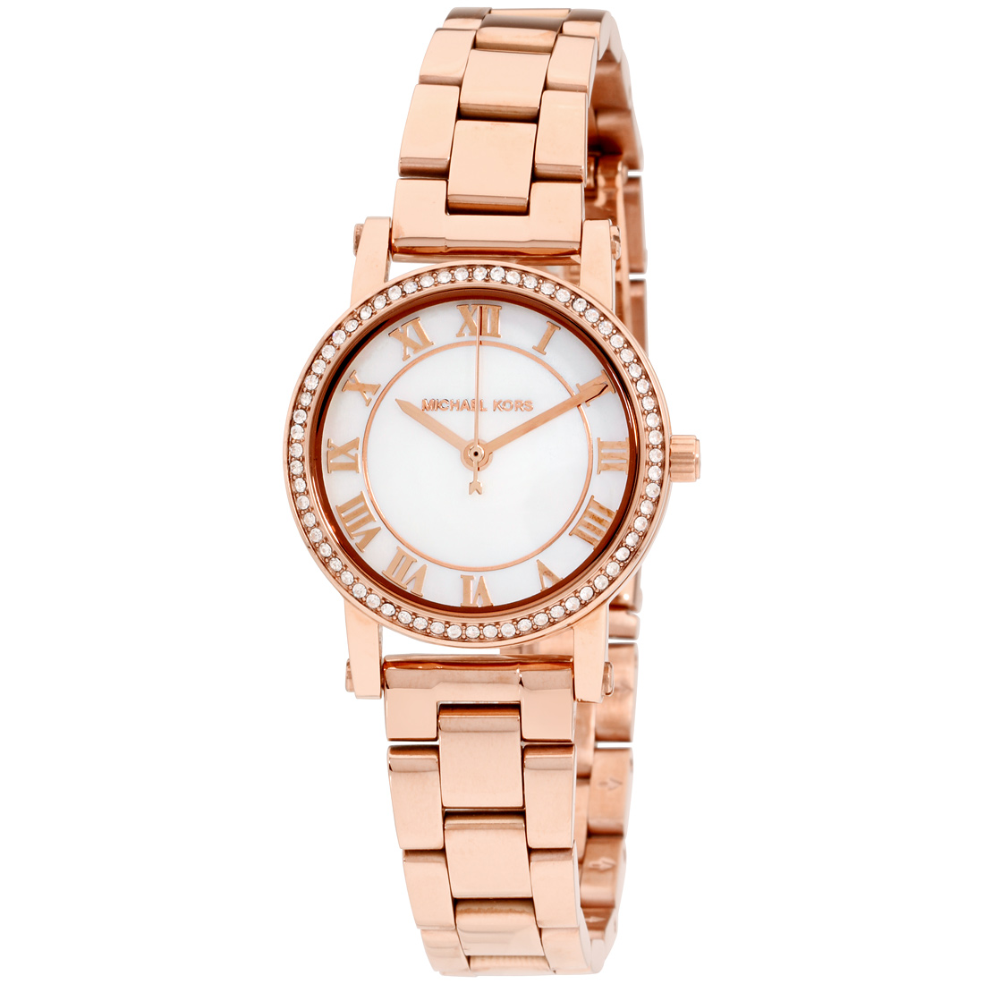 Michael Kors Norie Quartz Movement Mother Of Pearl Dial Ladies Watch ...