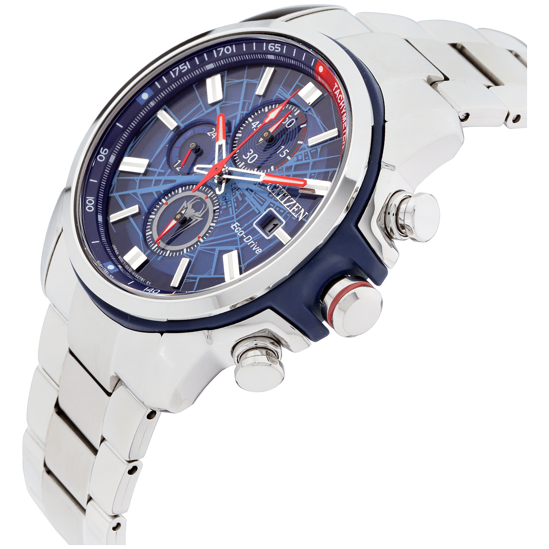 citizen eco drive spider man watch