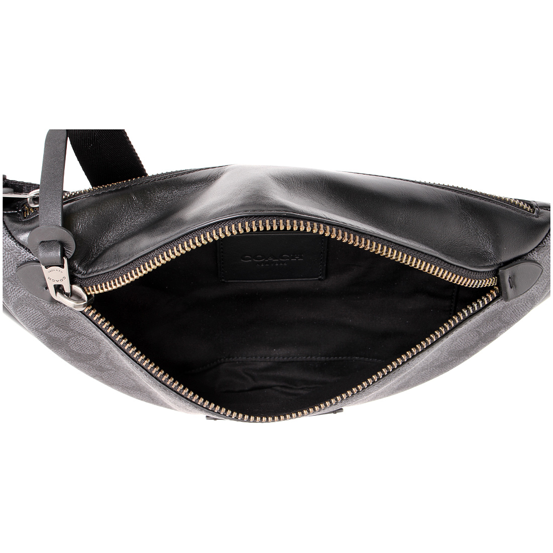 Coach Rivington Ladies Small Black Leather Belt Bag 40345QBCHR | eBay