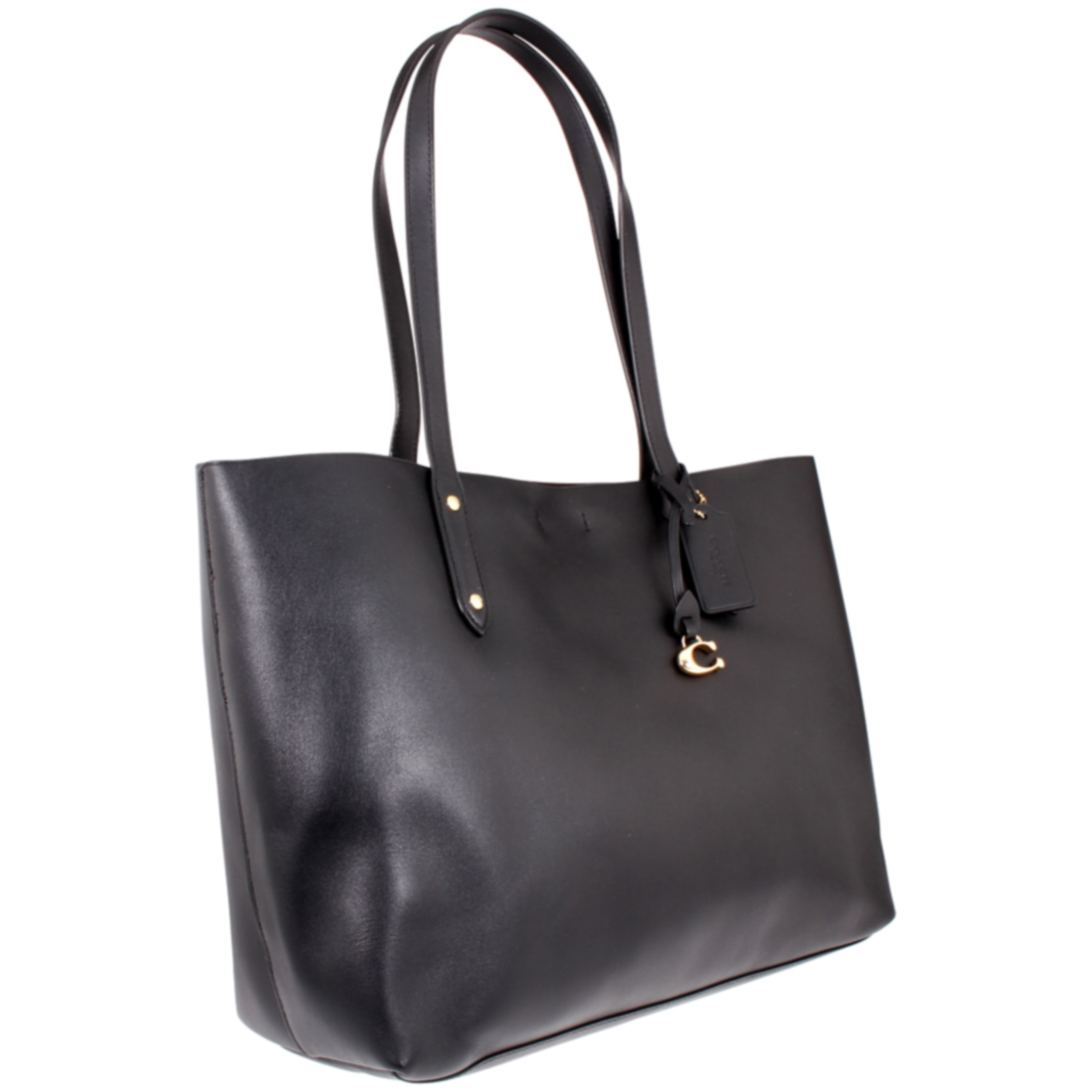 Coach Central Ladies Large Black Leather Tote Bag 69450GDBLK | eBay