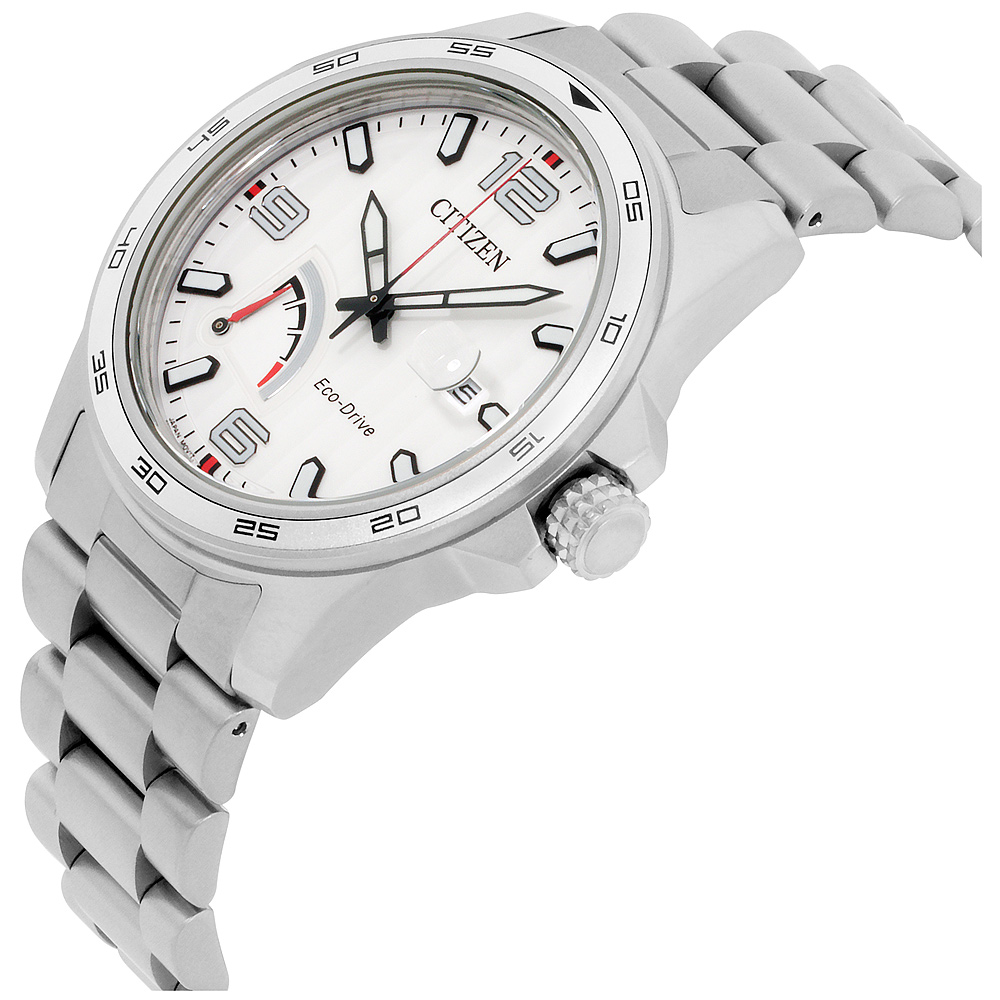 silver citizen eco drive watch