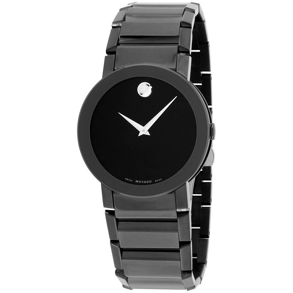Movado Sapphire Quartz Movement Black Dial Men's Watch 0606307