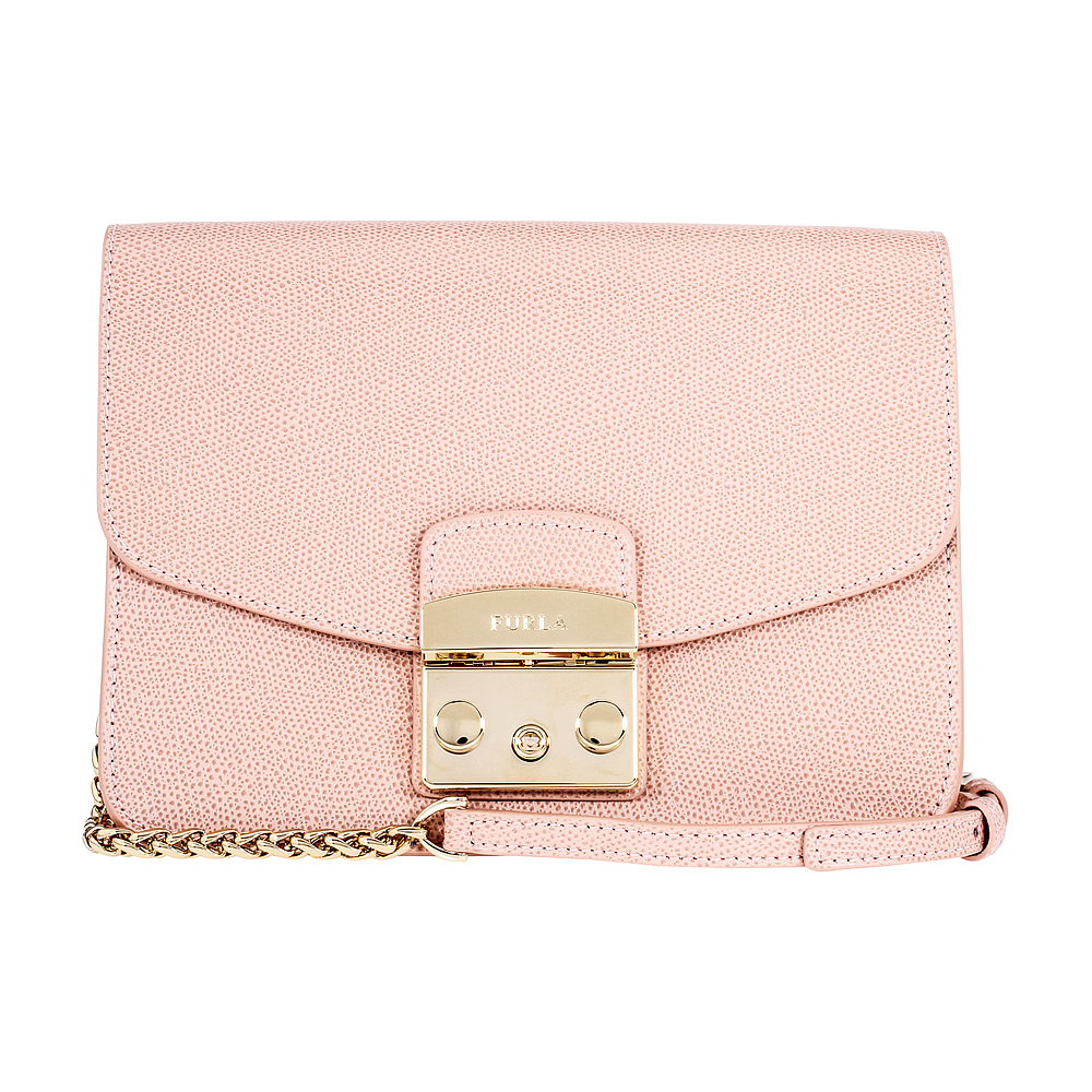 Furla Metropolis Ladies Small Pink Leather Shoulder Bag 941907 eBay