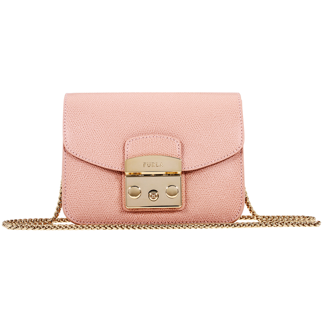 Furla Metropolis Ladies Small Pink Leather Crossbody Bag 851173 | eBay
