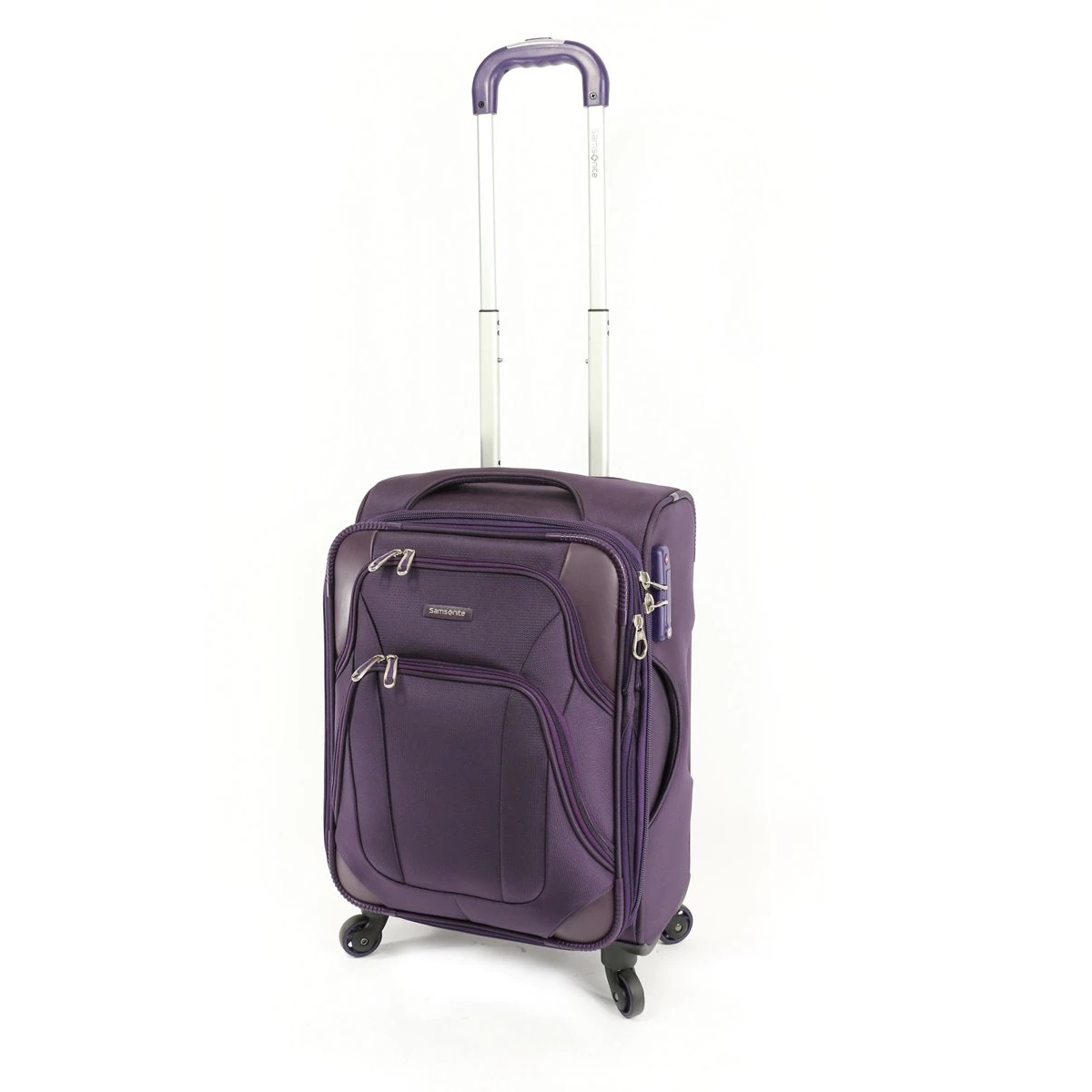 samsonite purple carry on