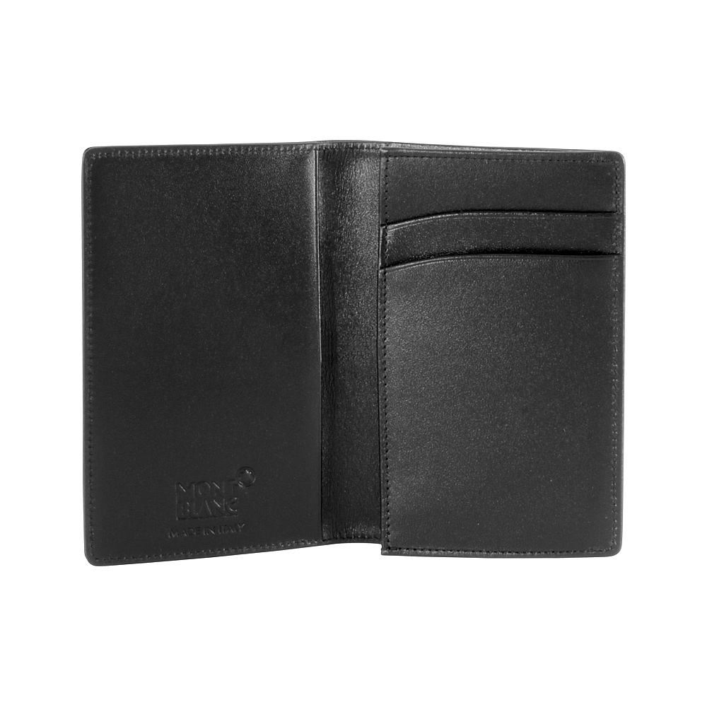 Montblanc Meisterstuck Business Card Holder Men's Small Leather Wallet ...