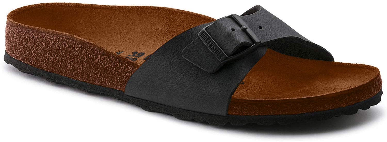 Birkenstock Madrid Birko-Flor Sandals Size 38 Black 40791SZ38 | eBay