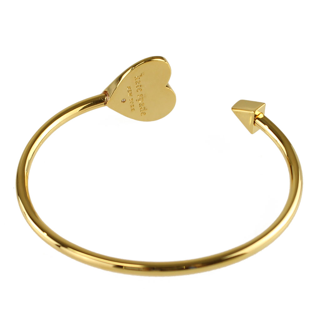 Kate Spade Heritage Spade Enamel Flex Two Tone One Size Bracelet