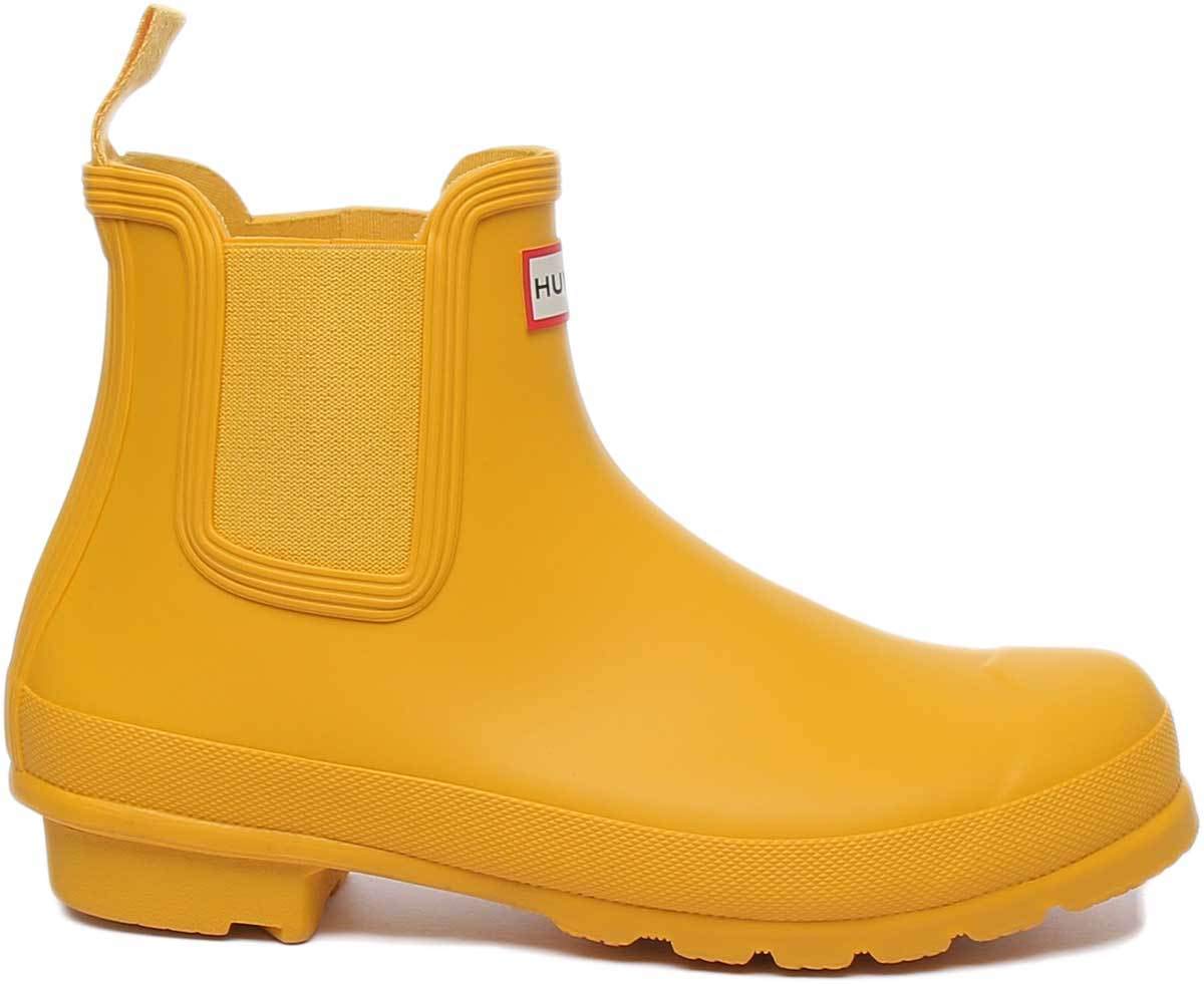 yellow chelsea rain boots