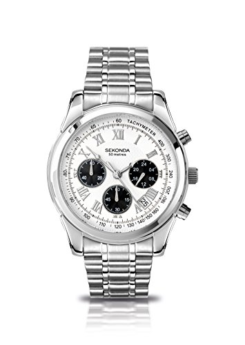 sekonda silver mens watch