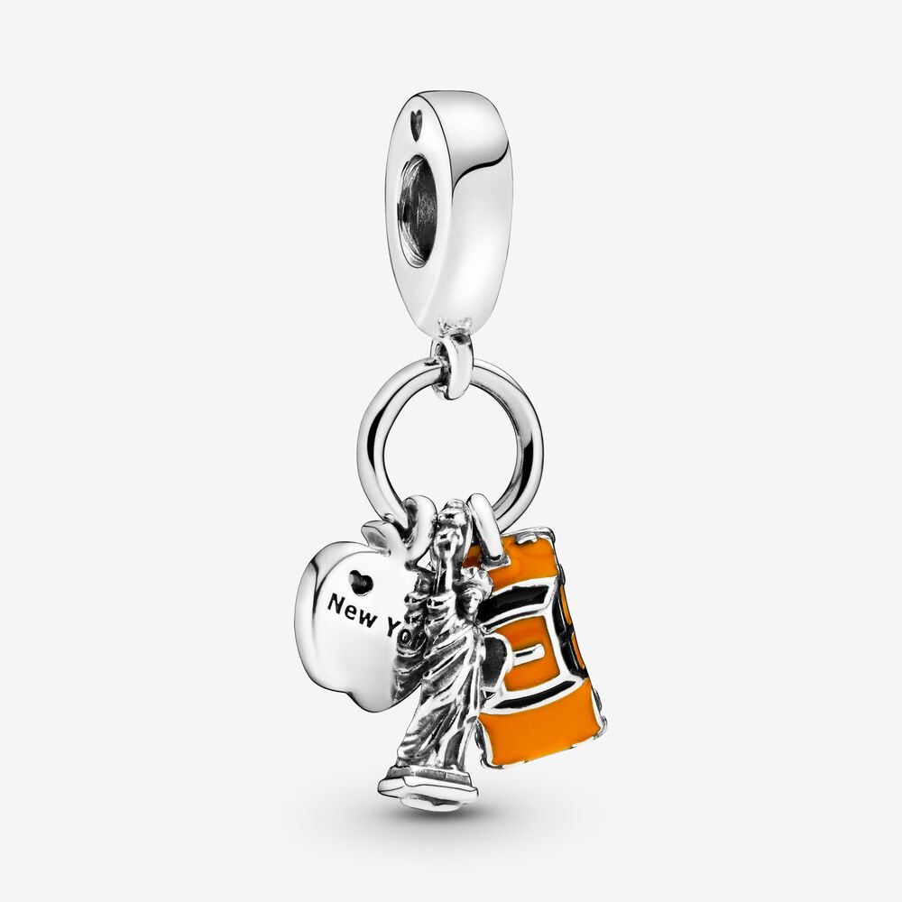 Pandora Symbols of New York City Dangle Two Tone One Size