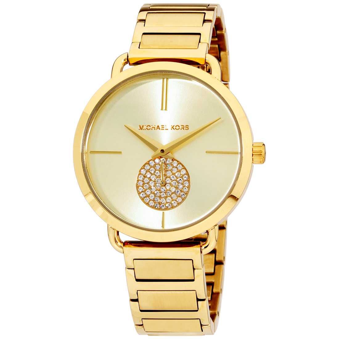 Michael Kors Portia Quartz Movement Gold Dial Ladies Watch MK3639 eBay