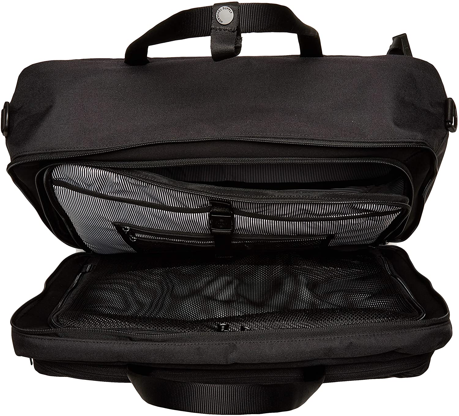 Herschel Bowen Unisex Large Black Polyester Messenger Bag 1066600001OS