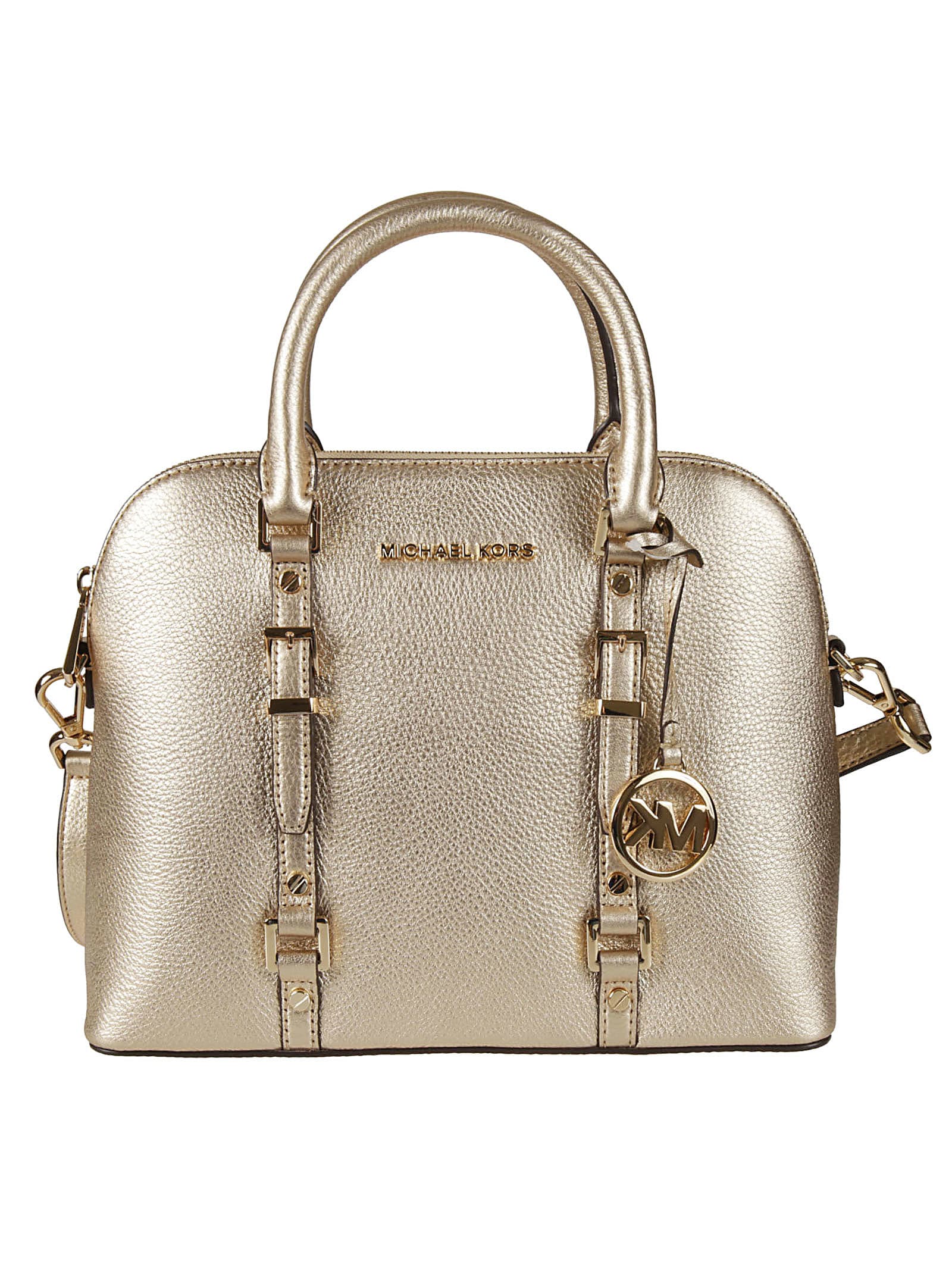 Michael Kors Bedford Legacy Ladies Medium Gold Leather Tote Bag ...