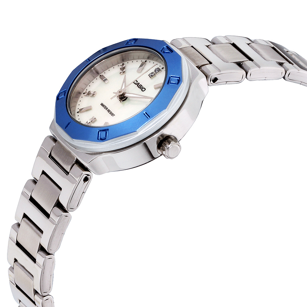 casio mother of pearl watch